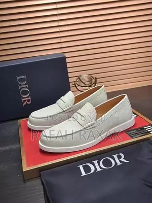 Men’S Super Classic Smart Casual Cream Dior Loafer Moccasins