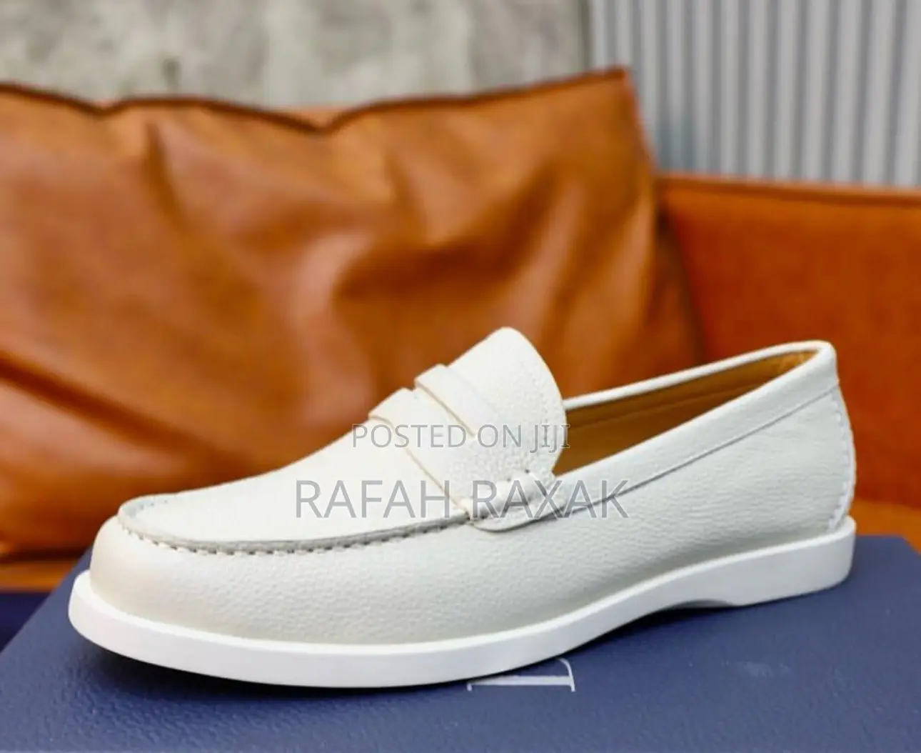 Original Classic Smart Casual Off-white Dior Loafer Moccasin