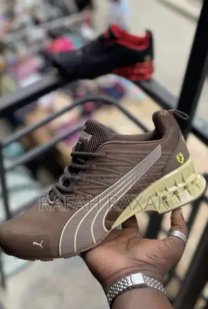 Original Coffee Brown Puma Ferrari Trail Luxury Sneakers