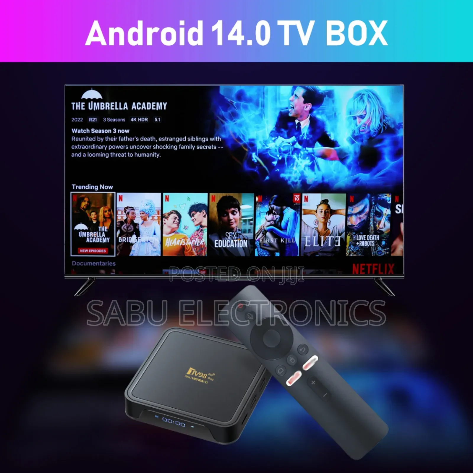 Tv98 5g Pro New Android 14.0- Tv Box - Voice Assistant