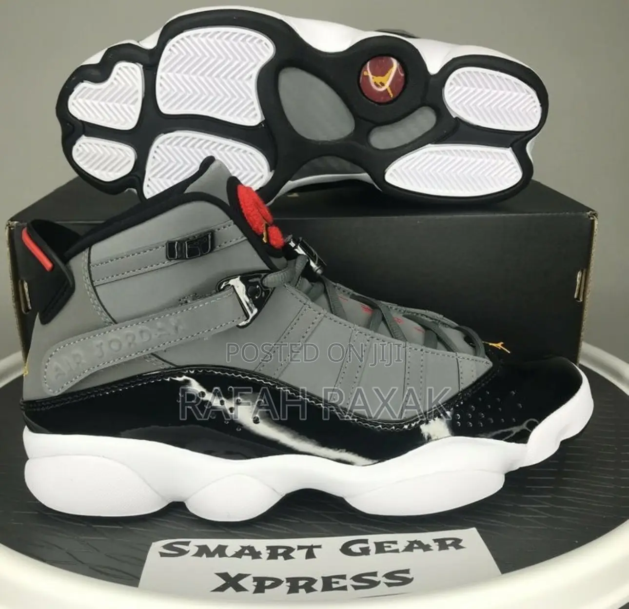 New Classic Nike Air Jordan 6 X Rings Graphite Sneakers