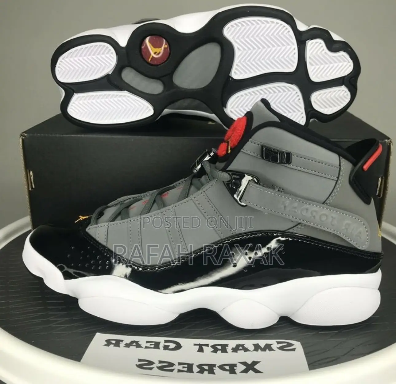 New Classic Nike Air Jordan 6 X Rings Graphite Sneakers