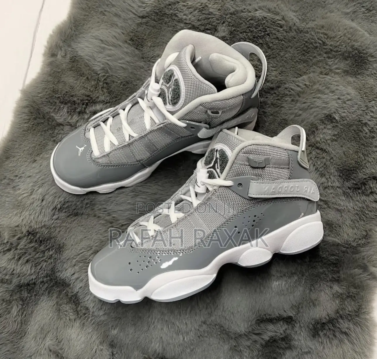 Men’S Super Classic Cool Grey Air Jordan 6 Rings Sneakers