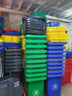 Outdoor 120litres Plastic Dust Bins All Colors