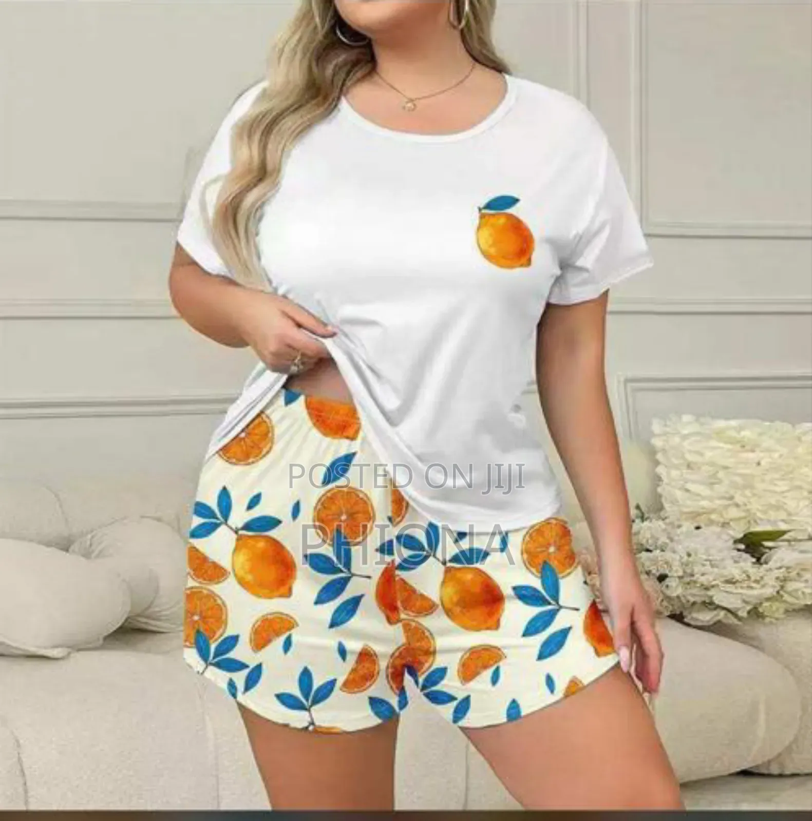 Two Piece Top and Short Night Wear