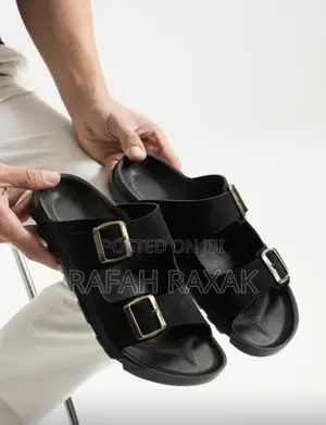 New Classic Men’S Black Comfortable Sandals
