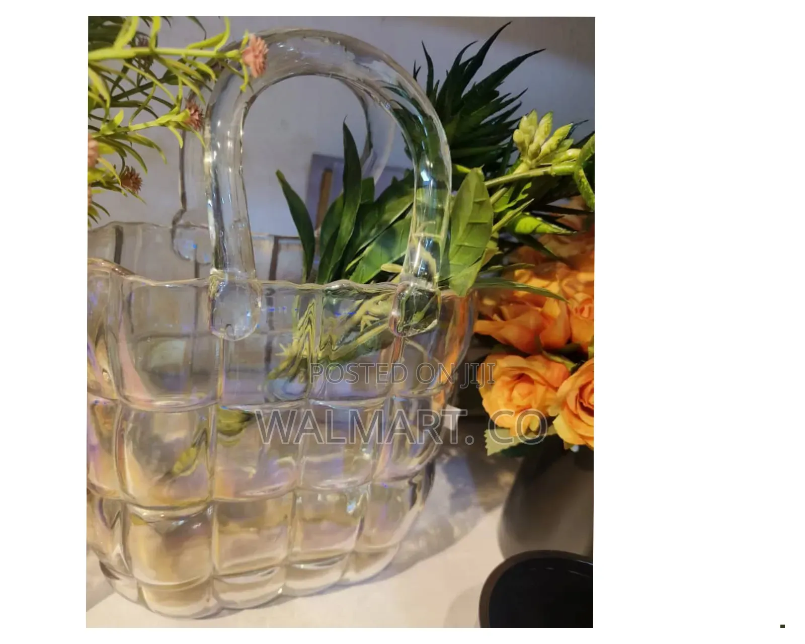 Purse Vase for Flowers Glass Bag Vase