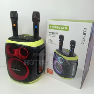 Photo - Hopestar Party Speaker With 2 Microphones Wireless Deep Bass