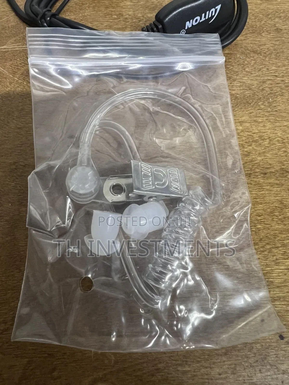 Walkie Talkie Earpiece W/Mic Acoustic Tube Headsets