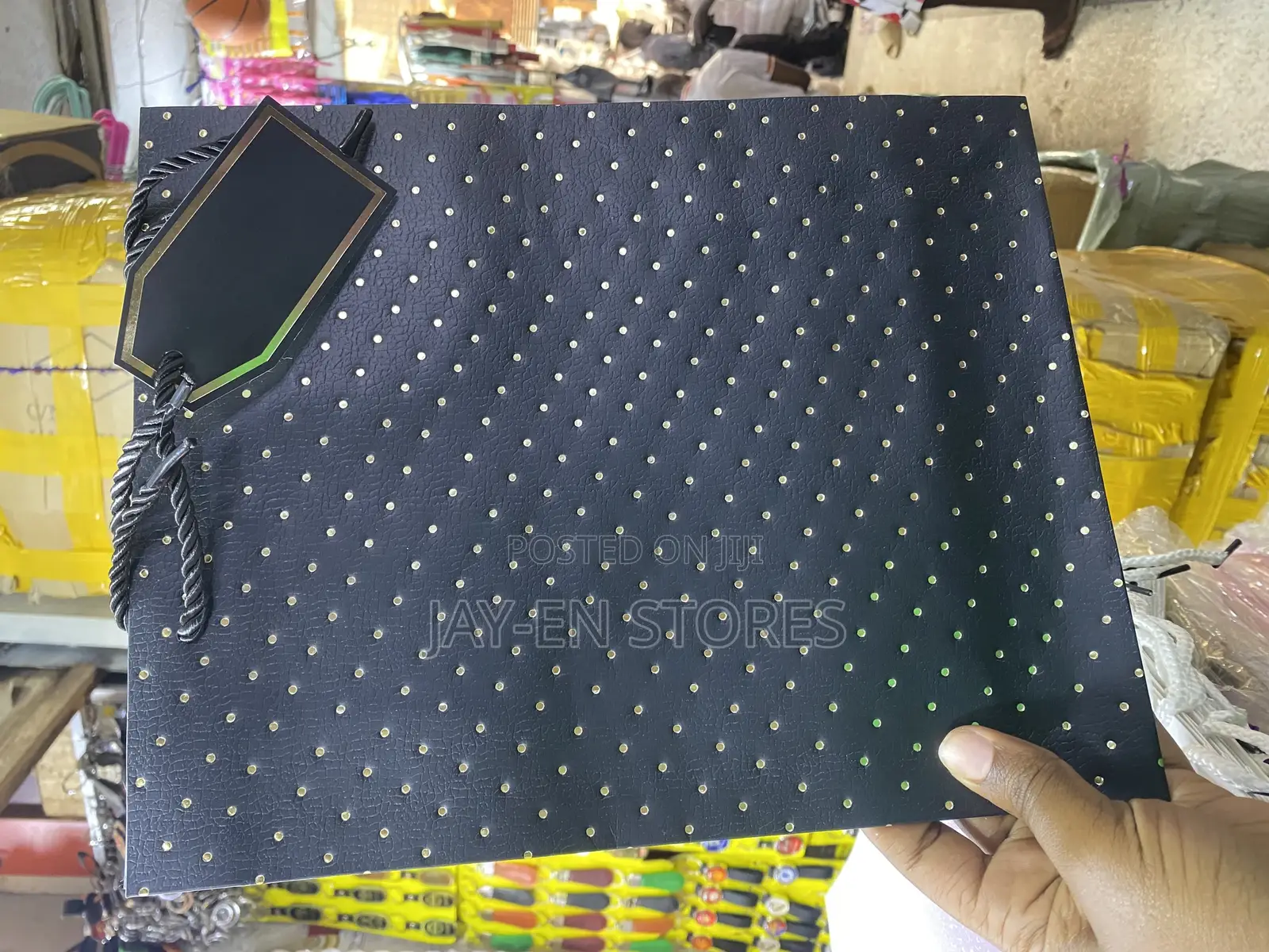 A Dozen of Black Gold Coated Gift Packaging Bags