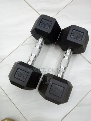 Photo - 10kg Hexagonal Dumbbell