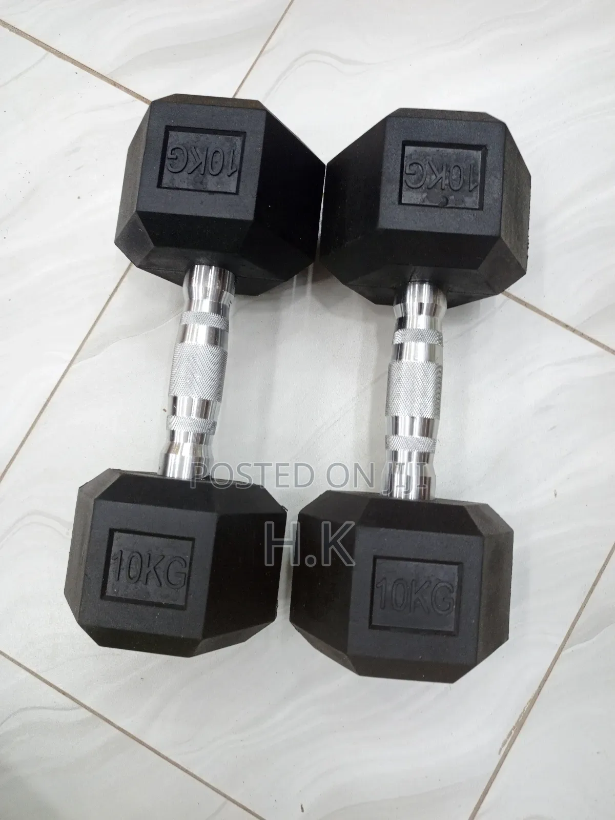 10kg Hexagonal Dumbbell