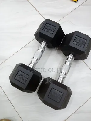10kg Hexagonal Dumbbell