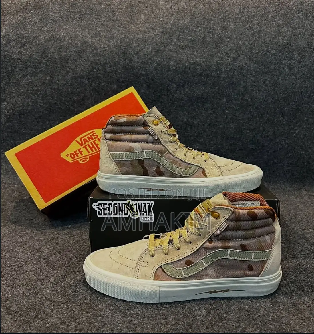 Men's Genuine Vans Off the Wall Hi Top Sk8 Hi in Stock