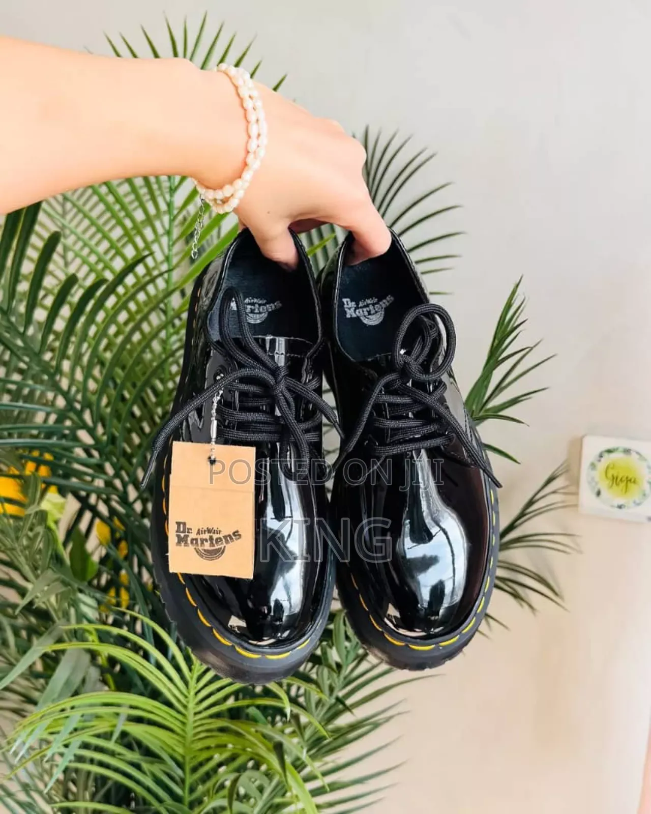 Iconic Dr Martens Shiny Oxford Shoes