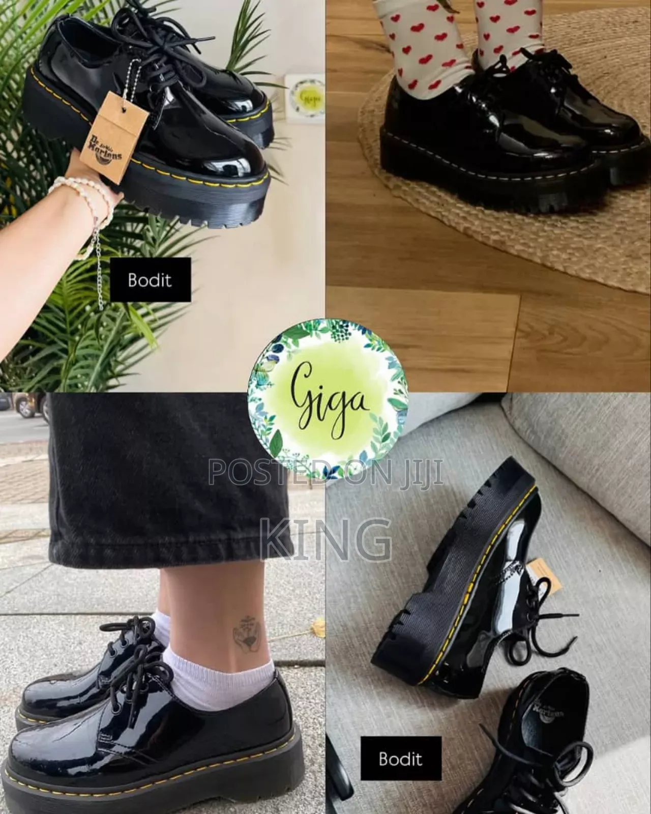 Finest Dr Martens Shiny Oxford Shoes