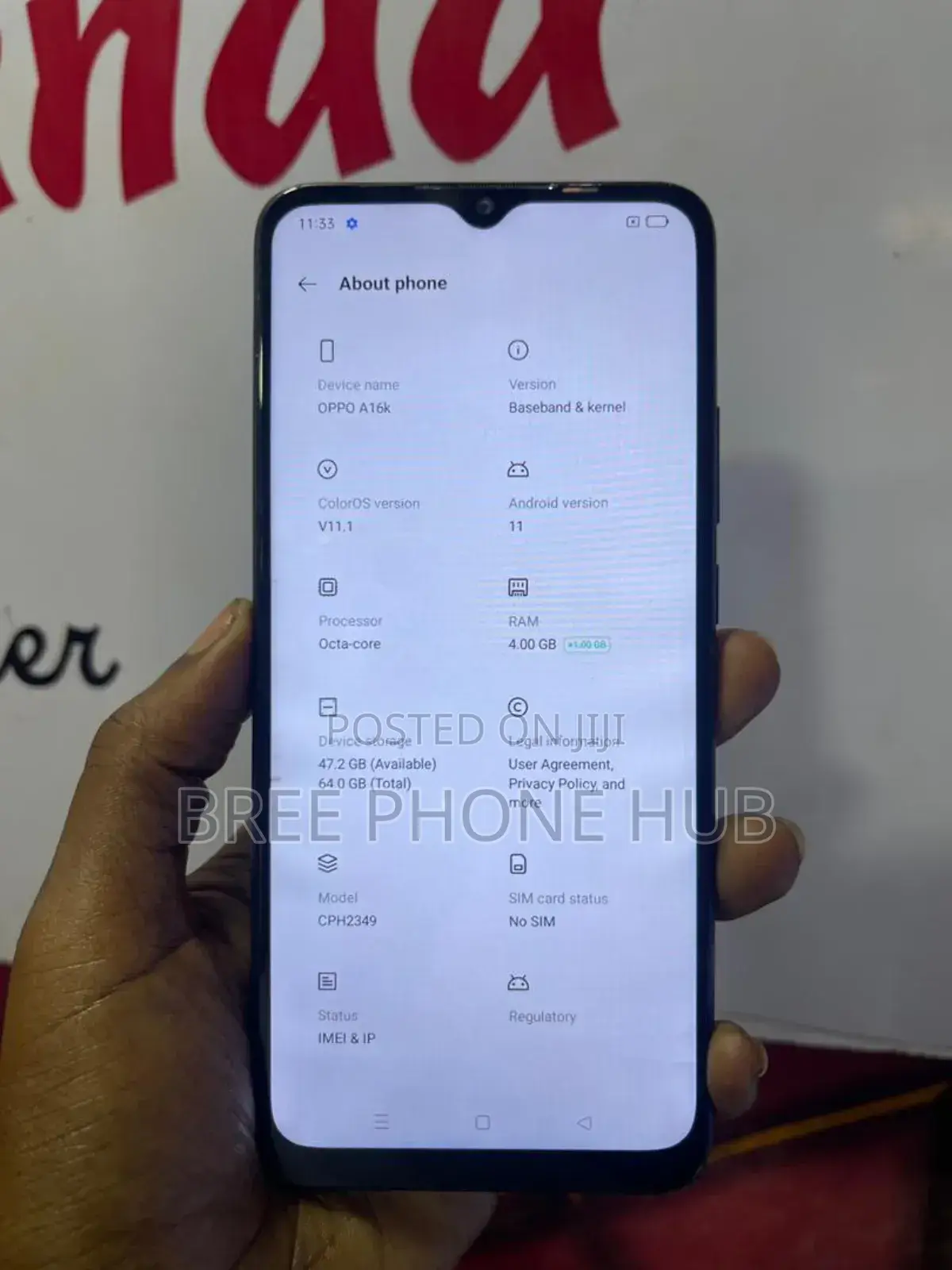 Oppo A16K 64 GB Blue