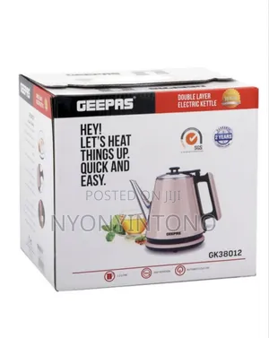 Geepas 1.2l Top-Quality Electric Kettle 2yrs Warranty