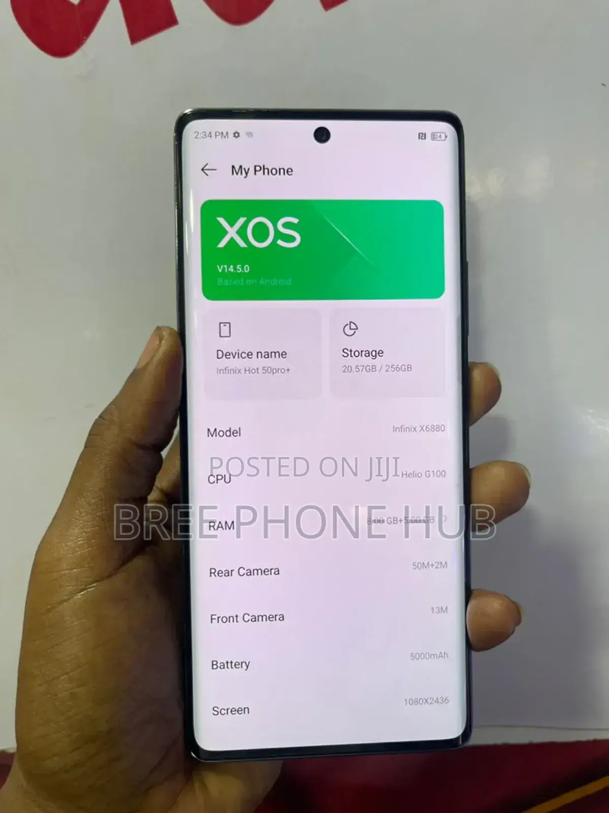 Infinix Hot 50 Pro+ 4G 256 GB Gray