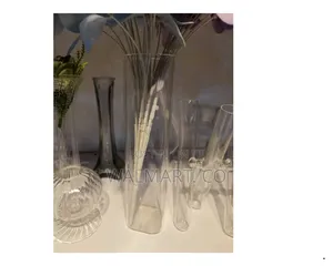Long Transparent Flower Vase
