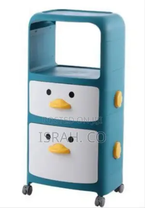 2 Layers Cartoon Kids Storage Cabinet