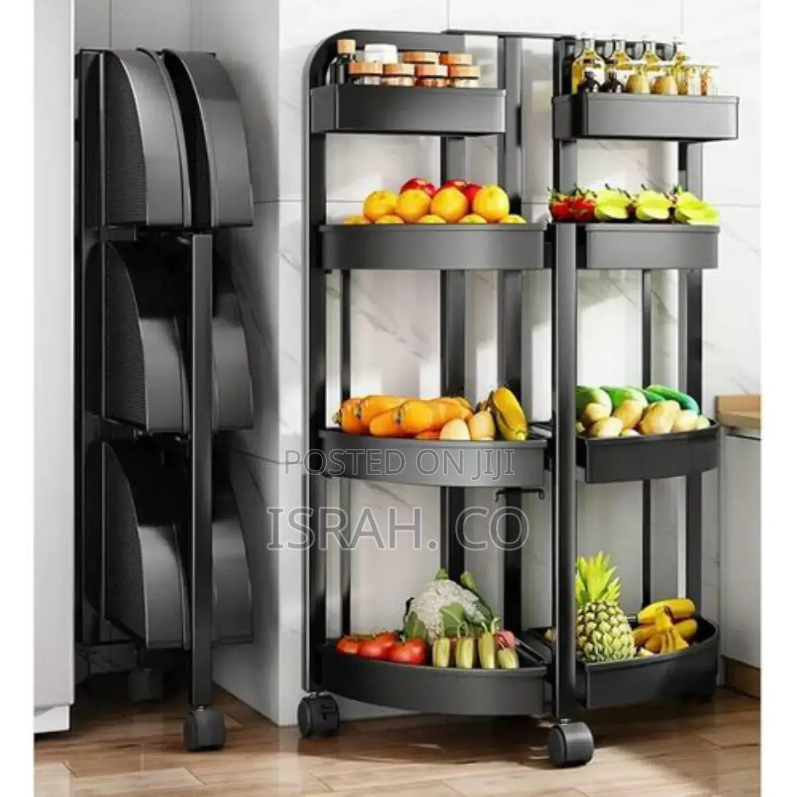 New in Box Metal 4-Tier Rolling