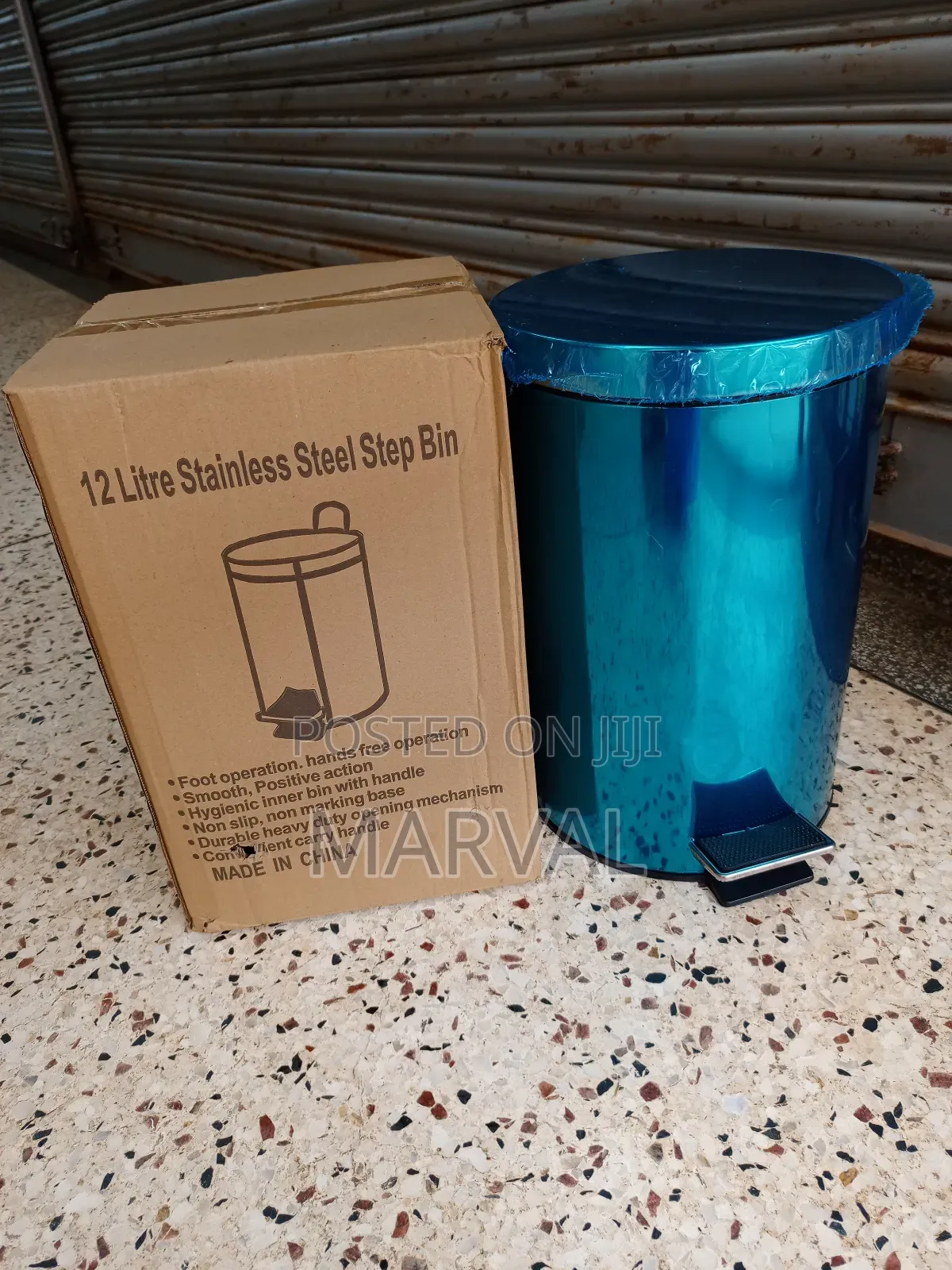12lit Stainless Steel Step Bin ( Dust Bin)