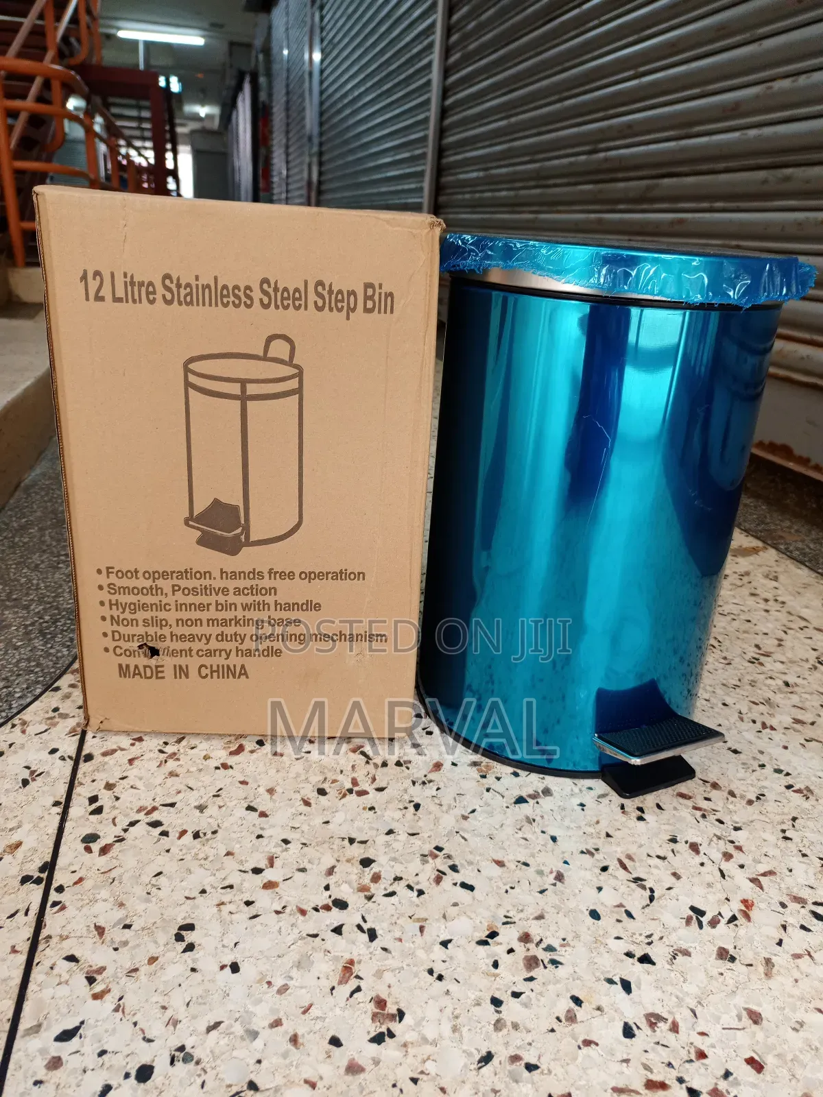 12lit Stainless Steel Step Bin ( Dust Bin)