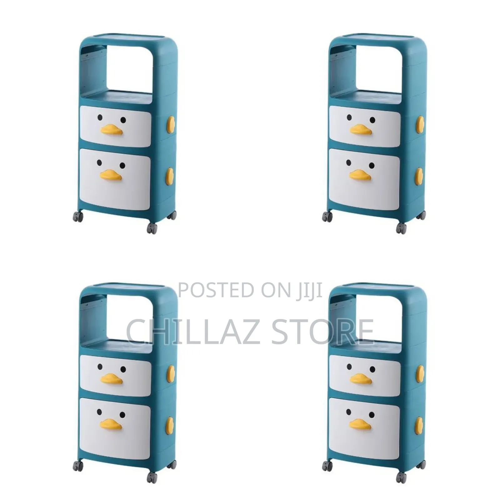 2 Layers Kids Cartoon Storage Drawer.
