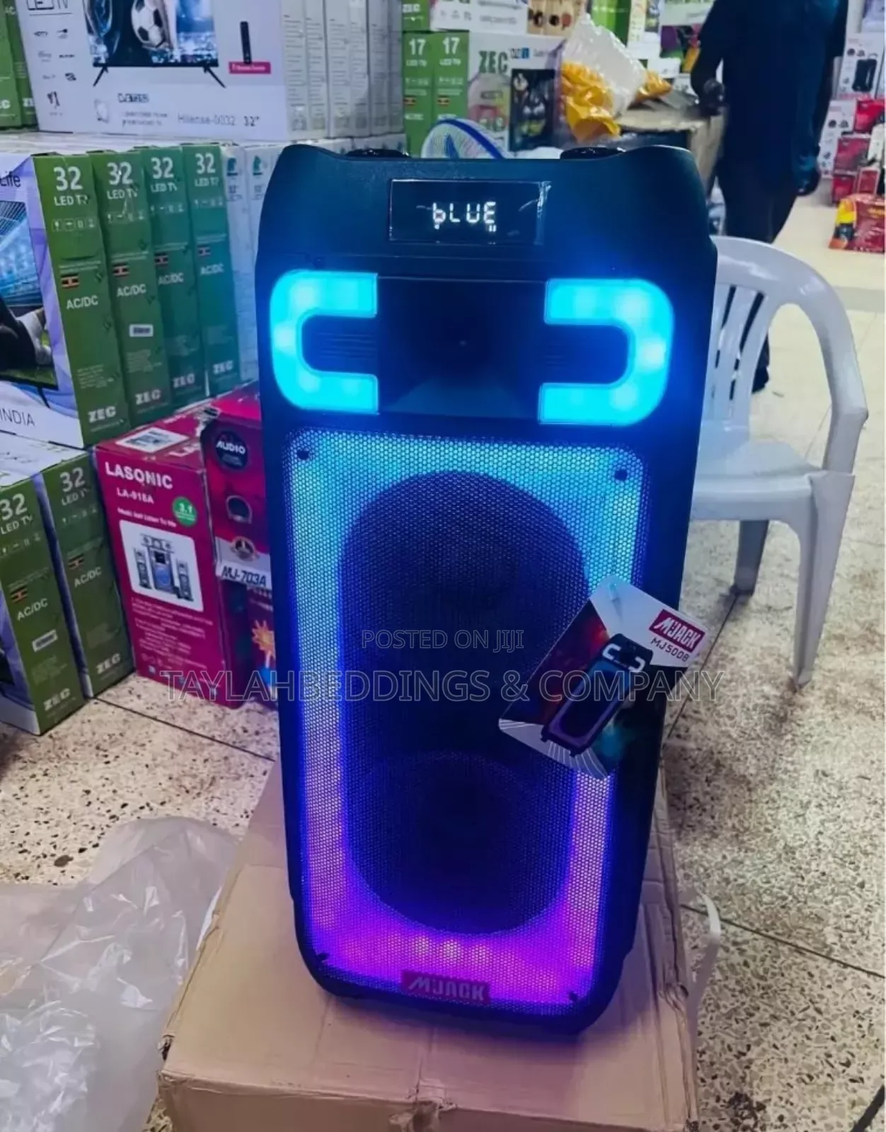 Mjack Professional Speaker Bluetooth/TWS/Led Bundle With Mic