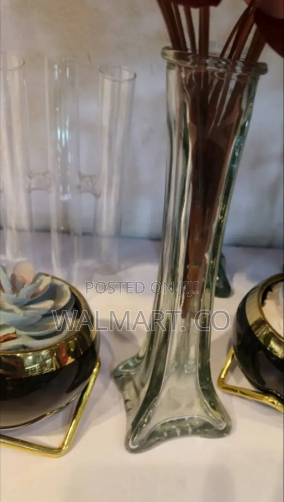 Clear Decorations Glass Flower Vase
