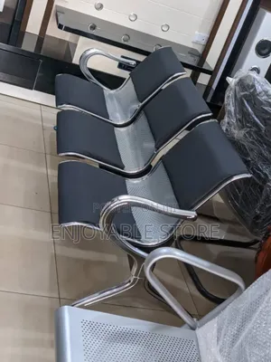 Photo - Office Waiting Chairs With Caution 3 Seaters