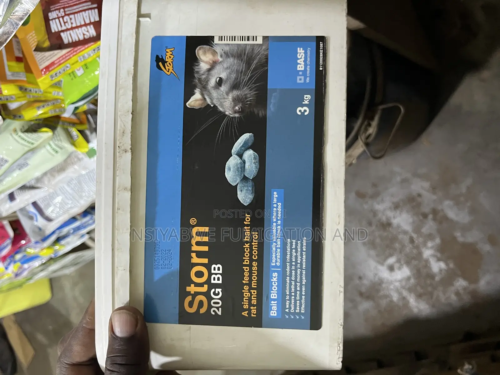 Storm Rodenticide – Single-Feed Block Bait (Flocoumafen)