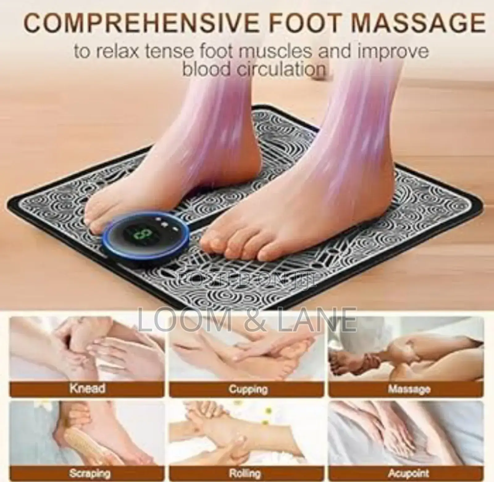 LCD Display Foot Massage Mat