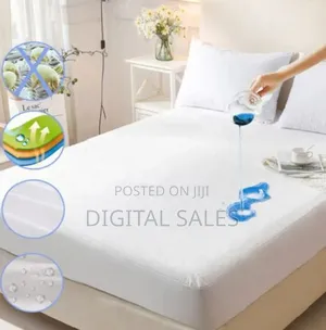 Waterproof Mattress Protector Full-Fitted Cover-White
