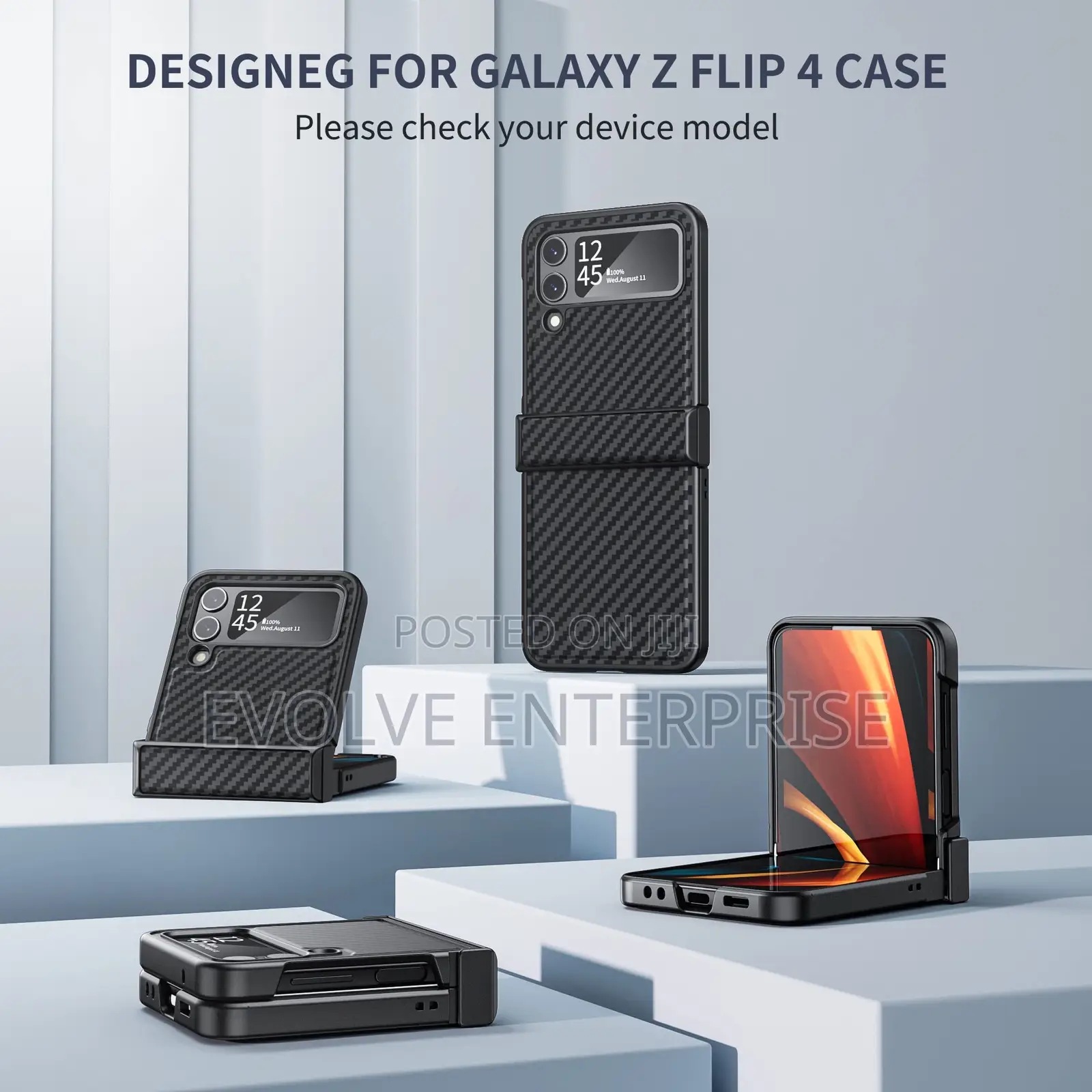 The Carbon Fibre Pc Phone Case for Samsung Galaxy Z Flip 3