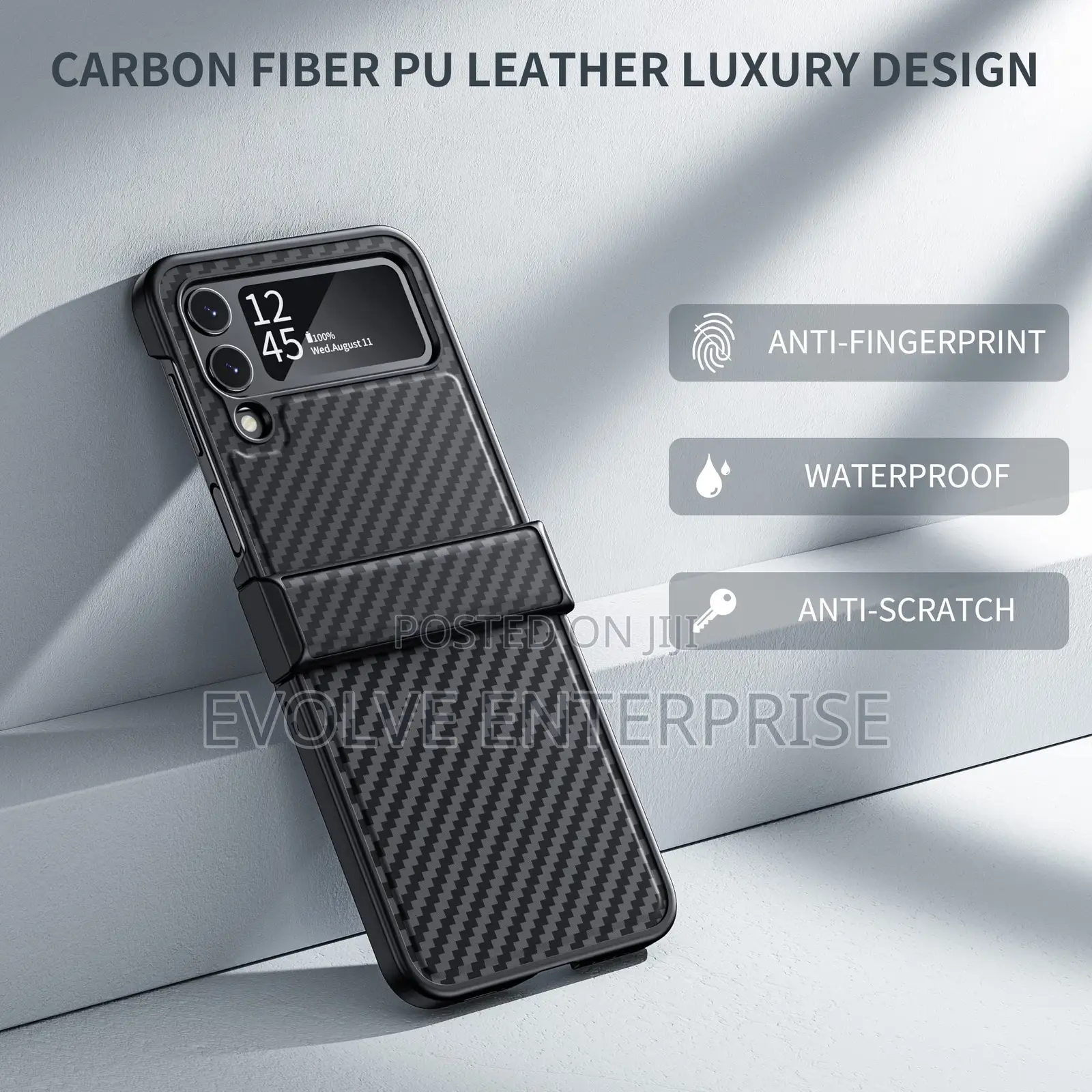 The Carbon Fibre Pc Phone Case for Samsung Galaxy Z Flip 3