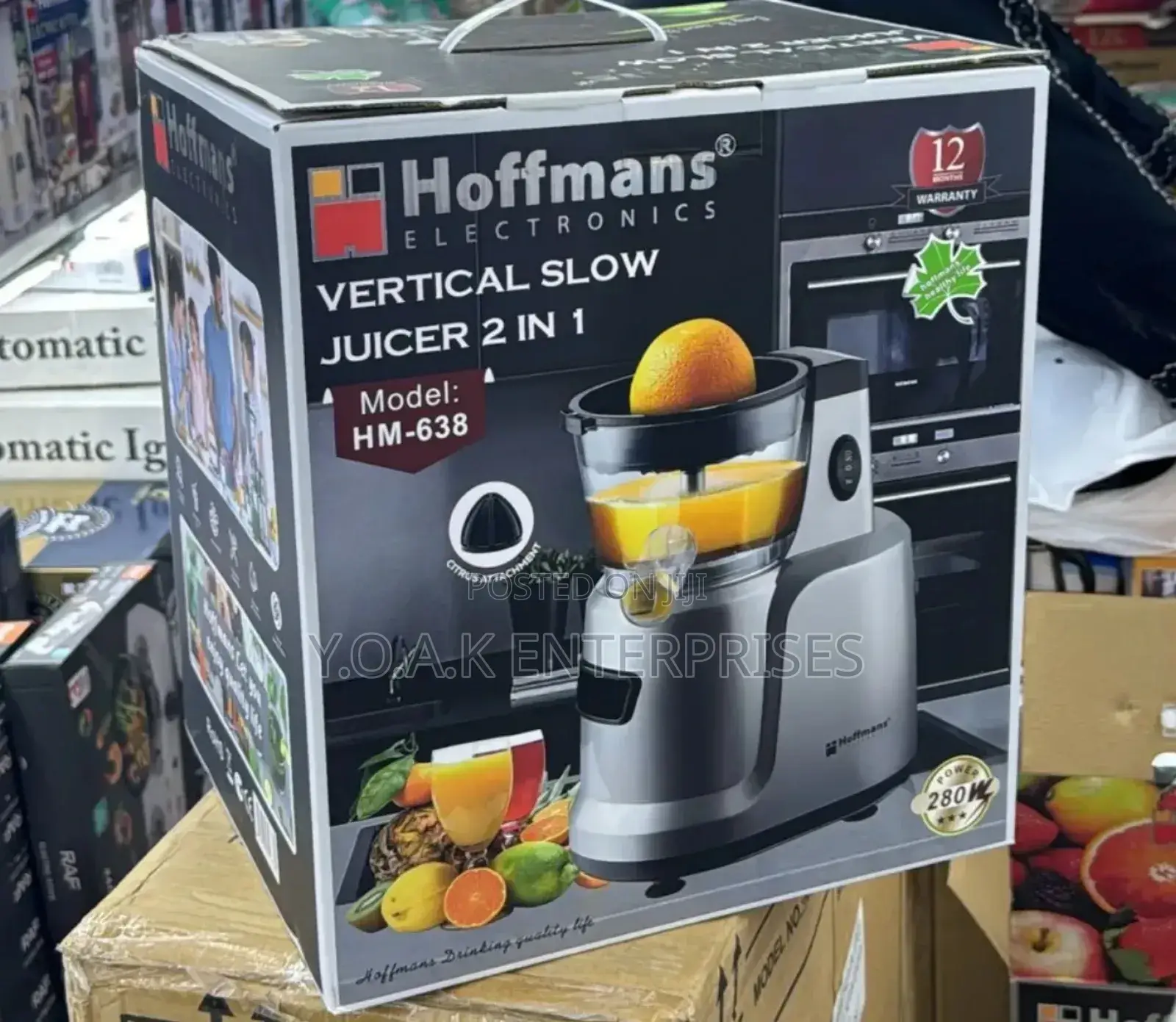Vertical Slow Juicer Model Hm-638