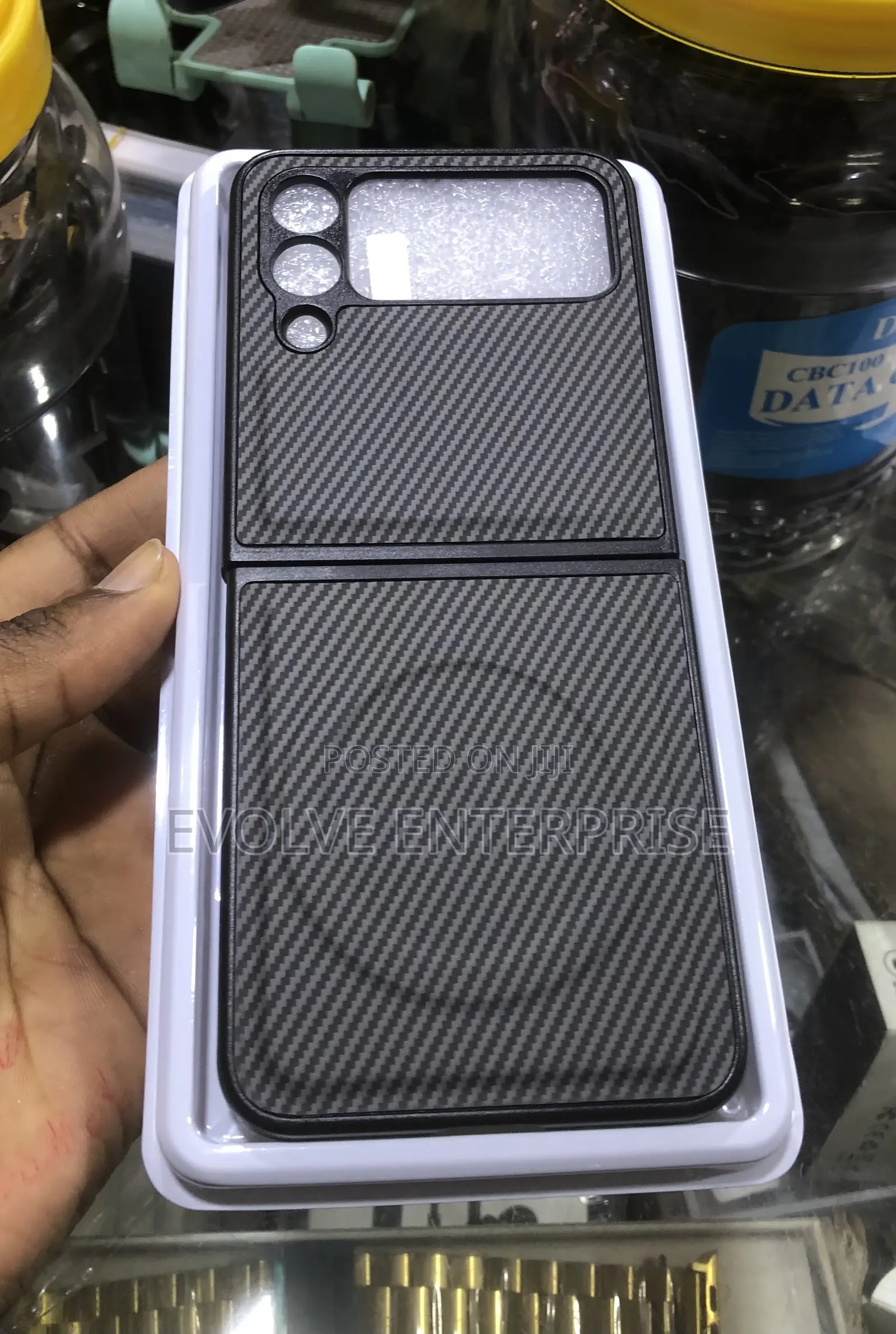 Carbon Fibre Pattern Cover for Samsung Galaxy Z Flip 3/4