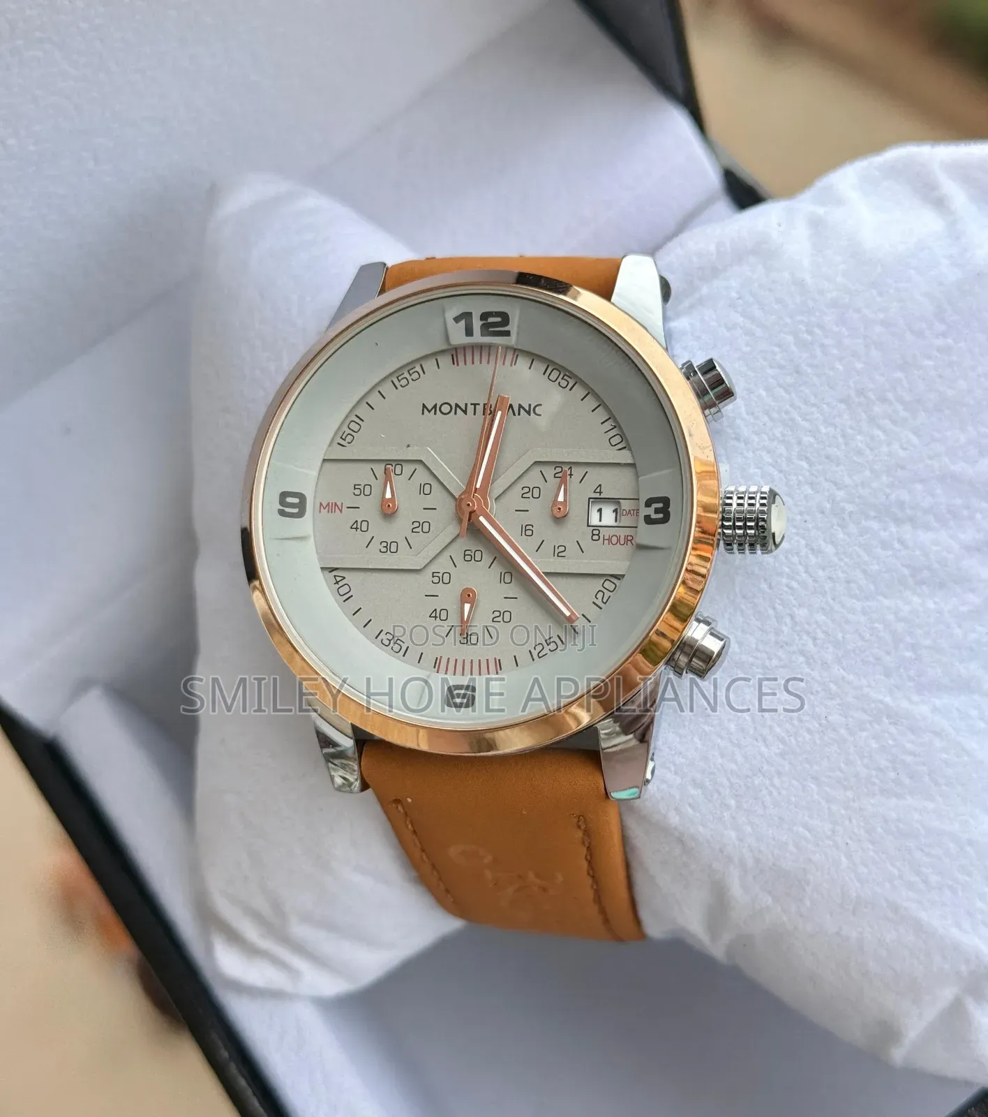 Men's Original Montblanc Golden Case Wrist Time Piece