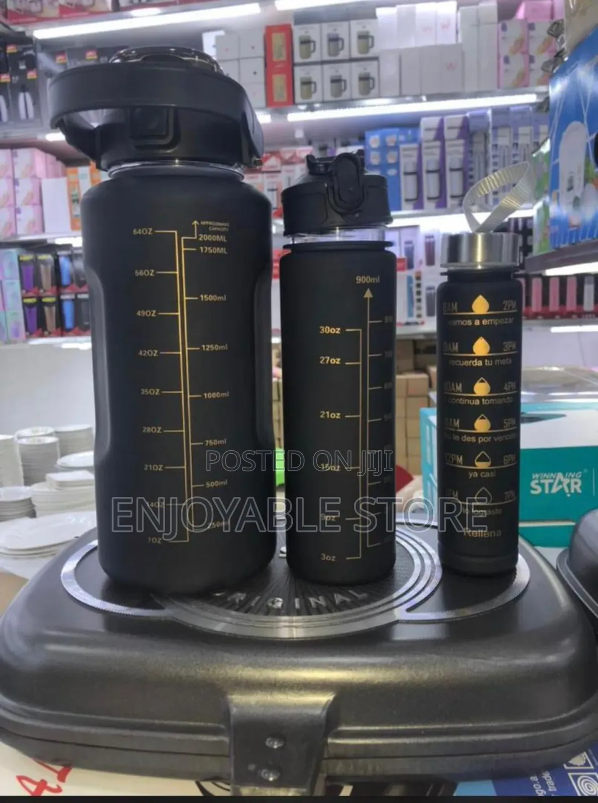 Plastic Water Bottles 3pcs Set