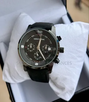 Black Montblanc Men's Original Wrist Time Piece at Discount