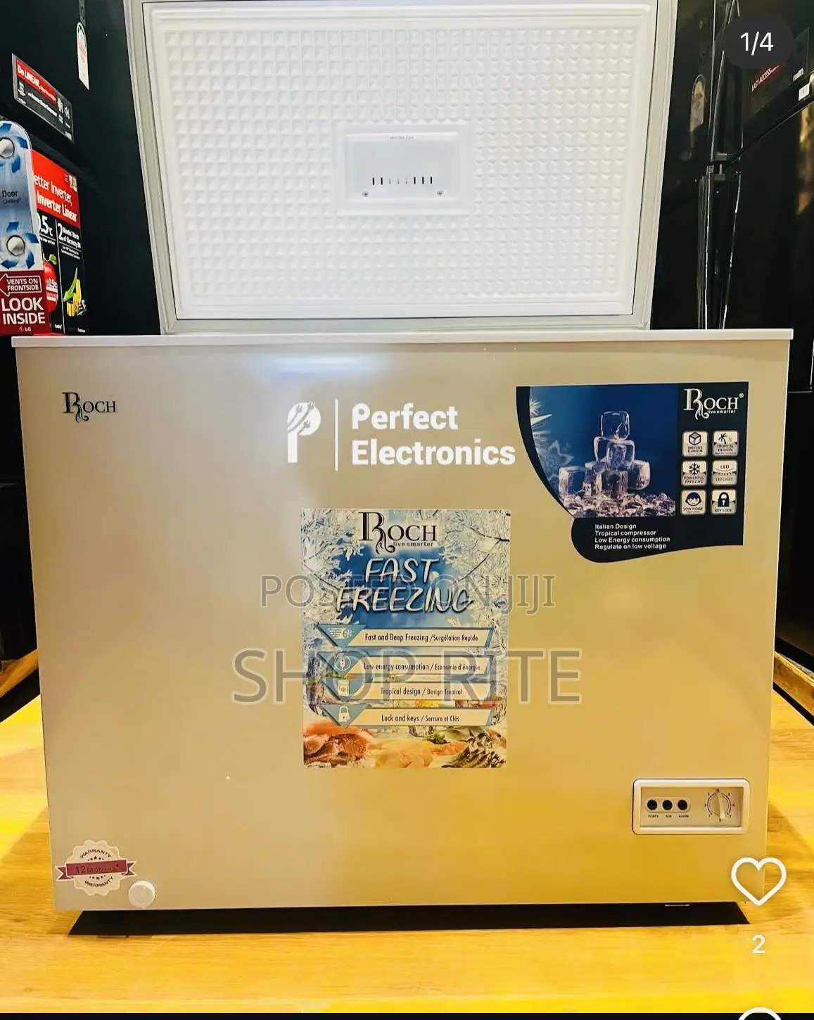 Roch Chest/Deep Freezer 350 Liters