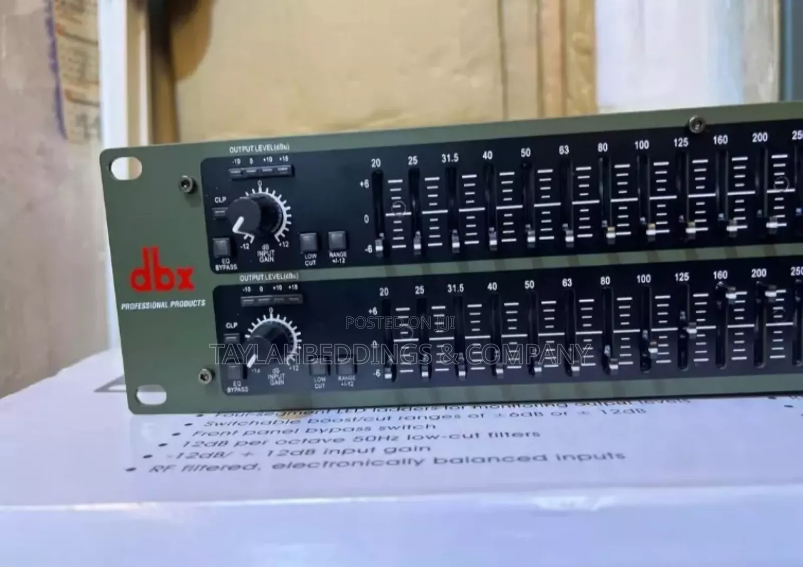 Professional Sound System Graphic Equalizer DBX Double