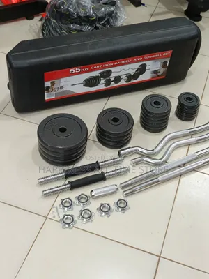 Photo - Heavy Duty 55kgs Dumbells Iron Cast Material