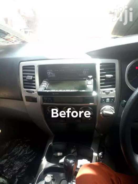 Car Radio Installation In Hilux Surf New Model.