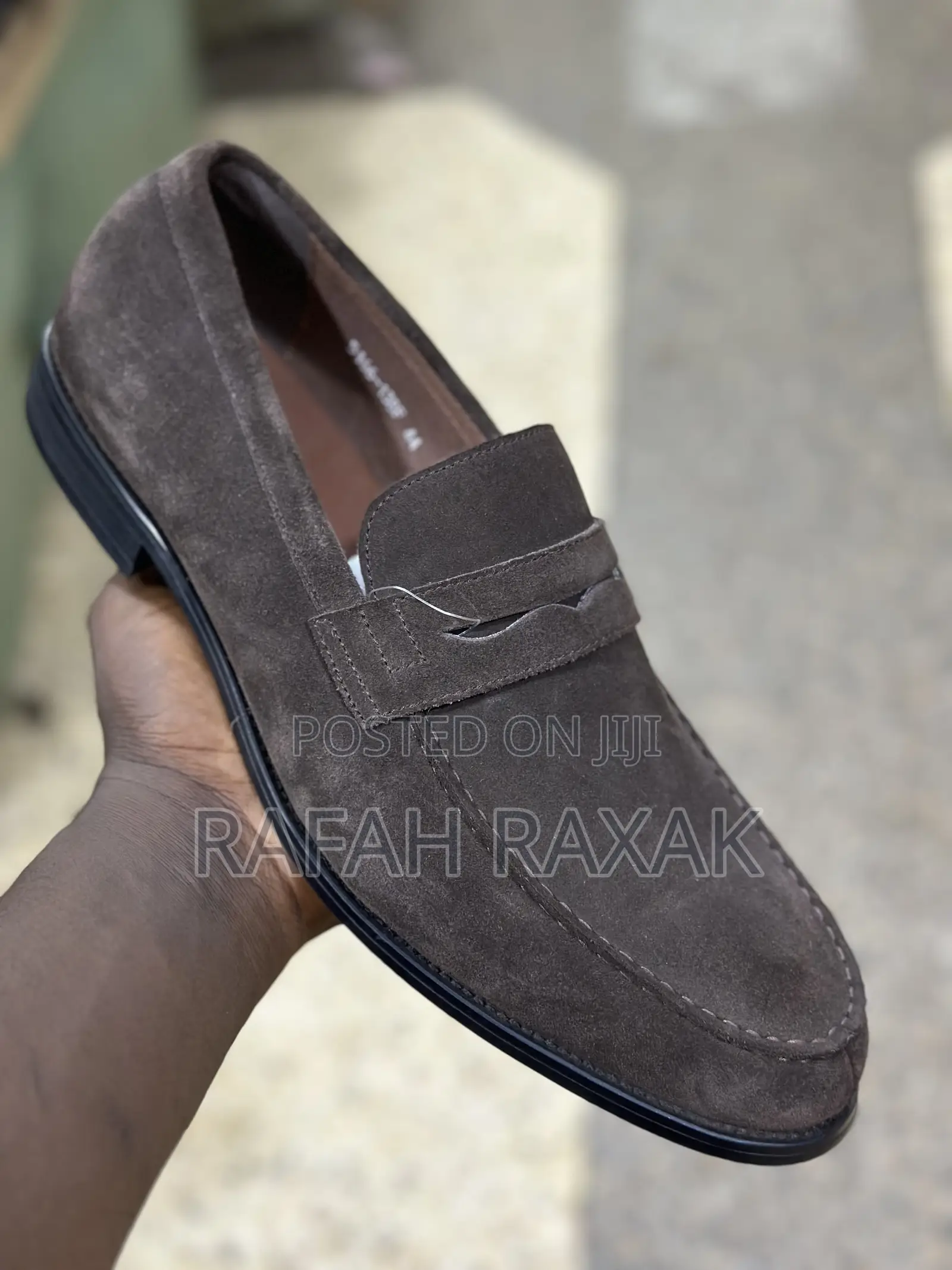 Men’S Classic Coffee Brown Renato Castello Suede Loafers