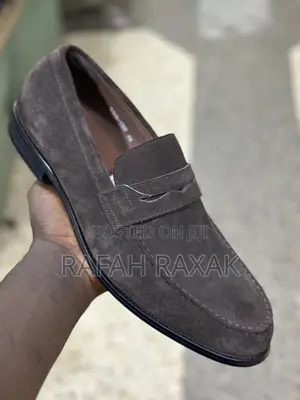 Men’S Classic Coffee Brown Renato Castello Suede Loafers