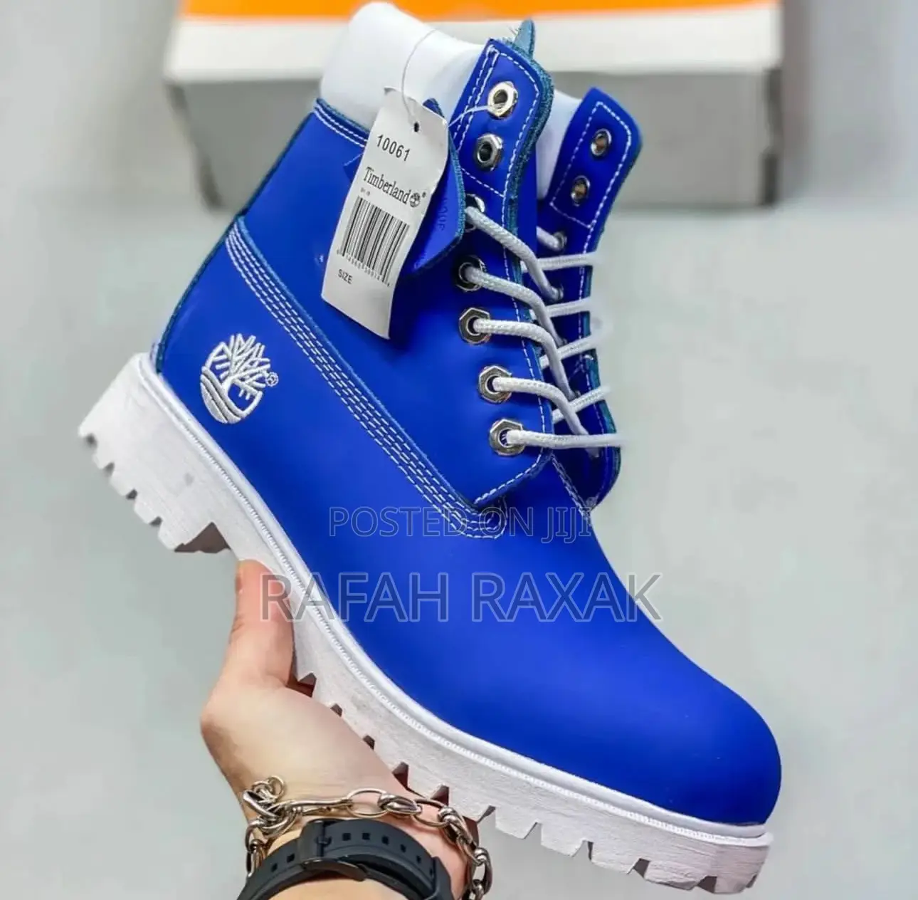 Original Super Classic Blue/White Timberland 6 Inch Boots