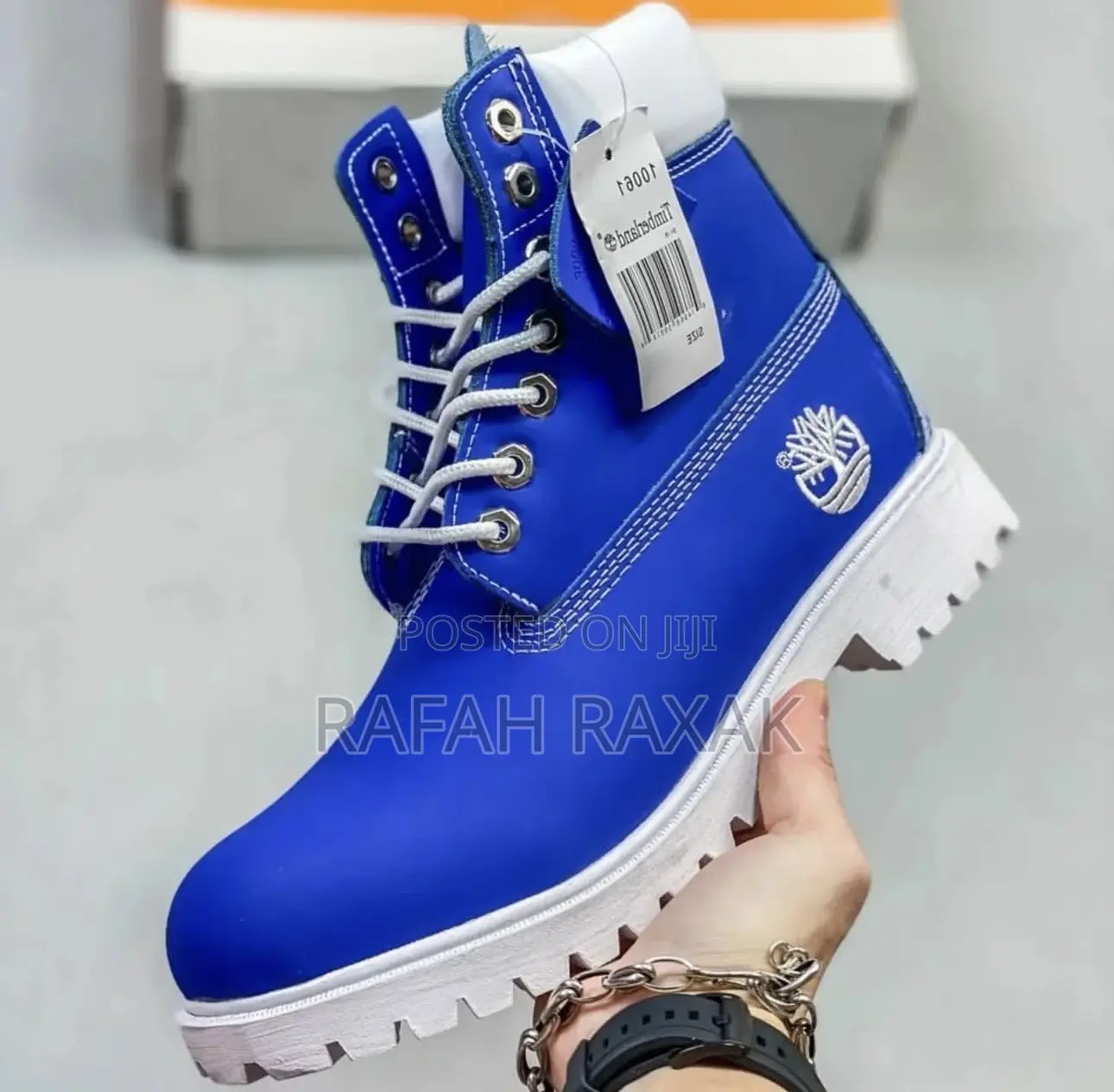 Original Super Classic Blue/White Timberland 6 Inch Boots